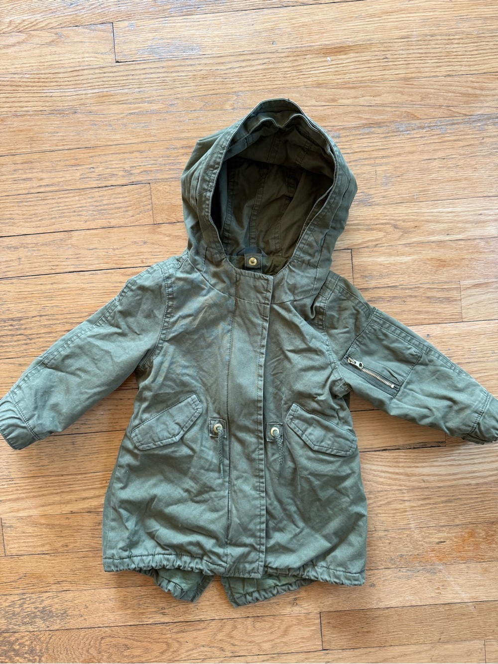 GAP Kids Hooded Parka - Olive